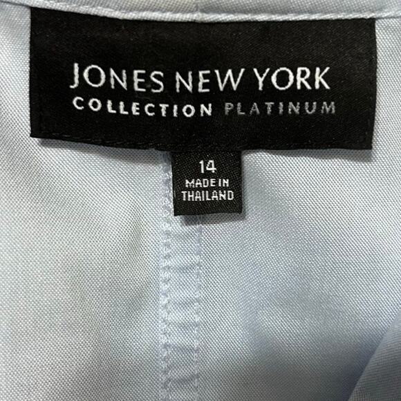 Jones‎ New York Women Button Up Shirt 14 Non Iron Office Travel Classic Preppy - Picture 5 of 8